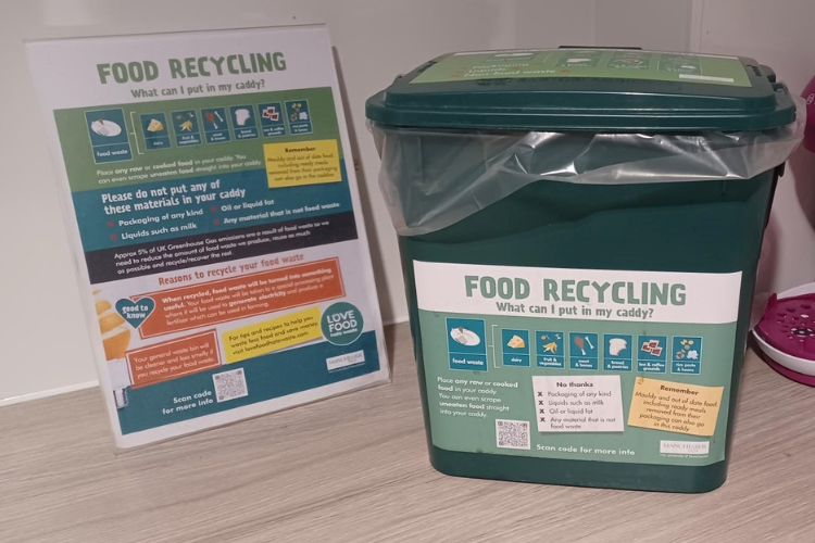 A Look into the Rollout of Food Waste Collection Caddies Across Main Campus Kitchens