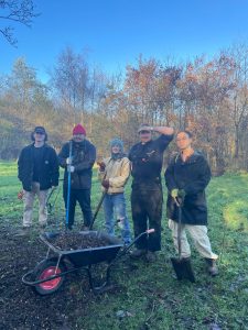 Students visiting Fog Lane Park