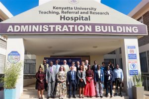 Delegates at the Kenyatta University Teaching, Referral and Research Hospital