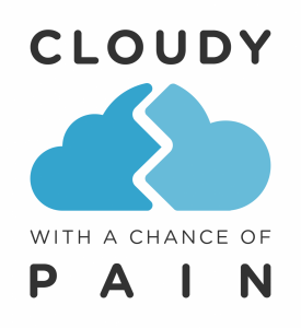 Cloudy with a chance of pain logo