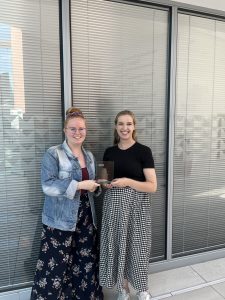 Lucy and Hannah with their PPIE Award