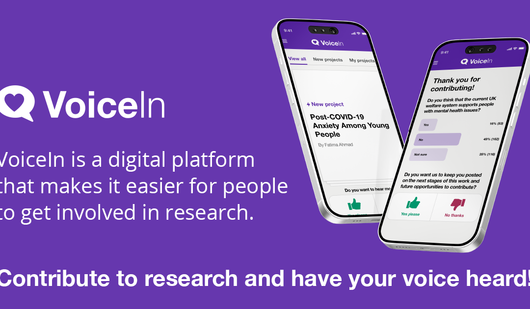 VoiceIn: A new way to engage for researchers and public contributors