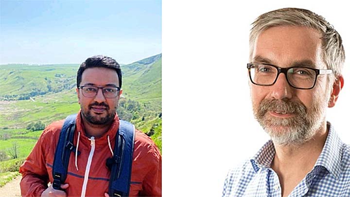 Dr Waqar Ahmed, Research Fellow (left) and Professor Stephen Fowler, Professor of Respiratory Medicine (right).
