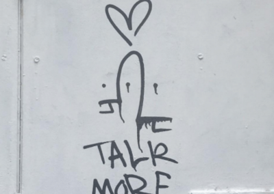 Image 4: “talk more”