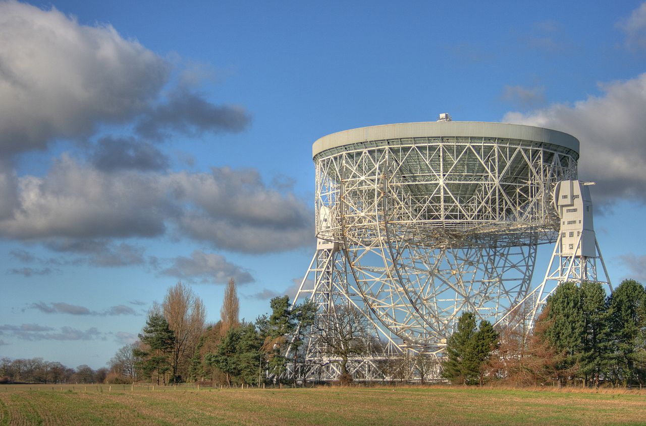 Photograph of the Lovell Telescope, Jodrell Bank