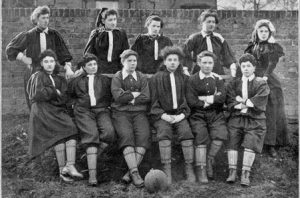 North London women’s side - 23rd March, 1885. Nettie Honeyball is second from the left in the top row. 