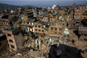 City after disaster. Source: Human Rights Watch