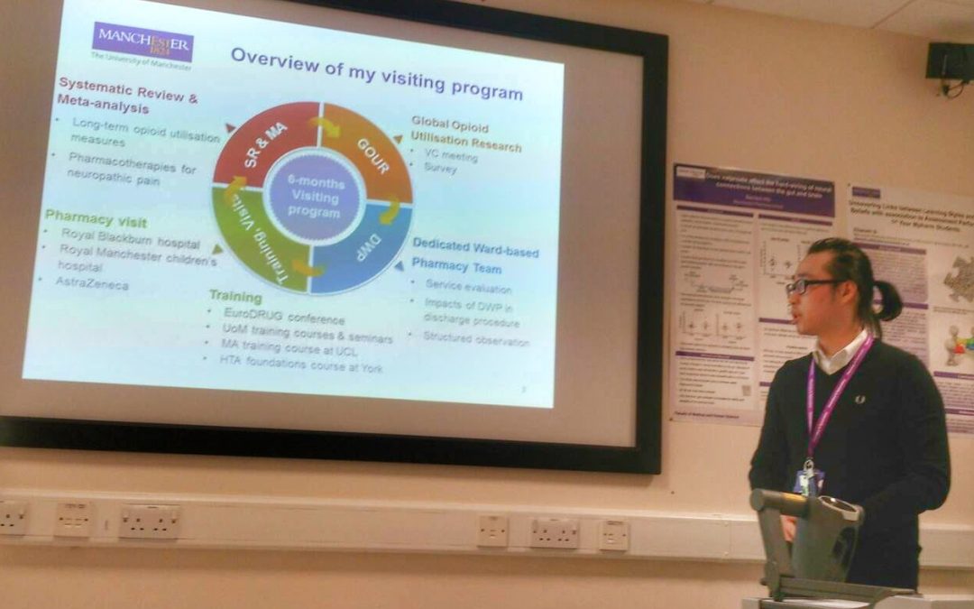 My work for being a visiting research pharmacist in the UK