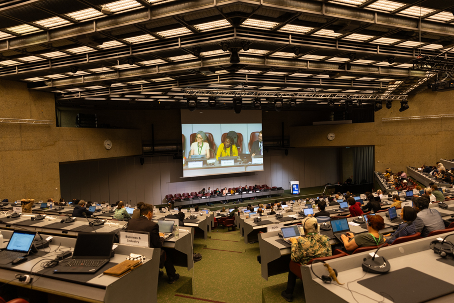 A large conference of people