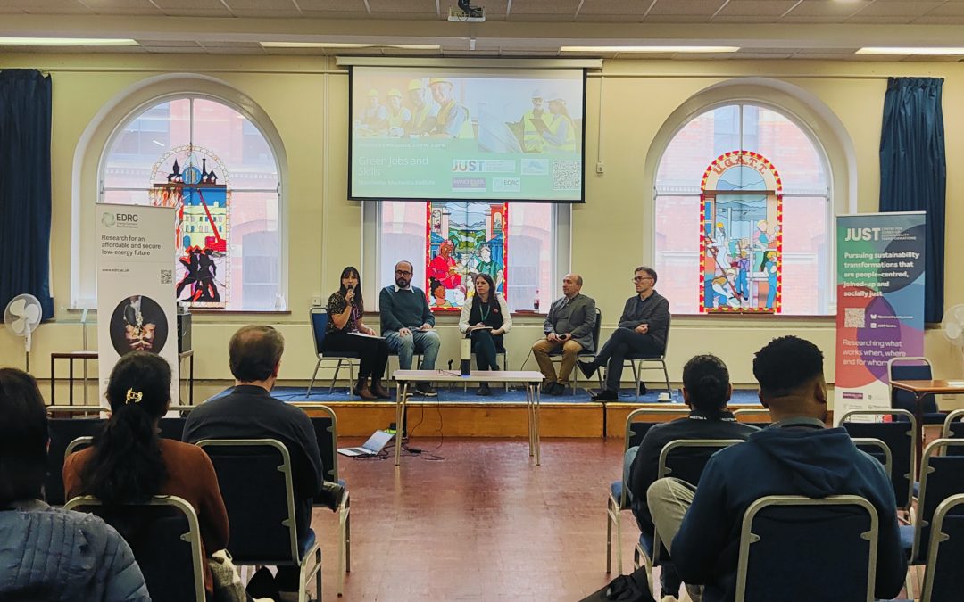 “We need to show people that there is a place for them in this transition”: reflection on Green Jobs and Skills public talk